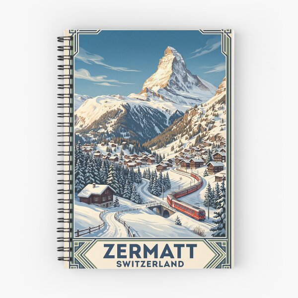 Item preview, Zermatt Switzerland Vintage Travel Poster – Matterhorn & Gornergrat Railway designed and sold by Bomax121.