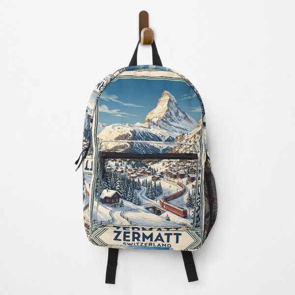 Item preview, Zermatt Switzerland Vintage Travel Poster – Matterhorn & Gornergrat Railway designed and sold by Bomax121.