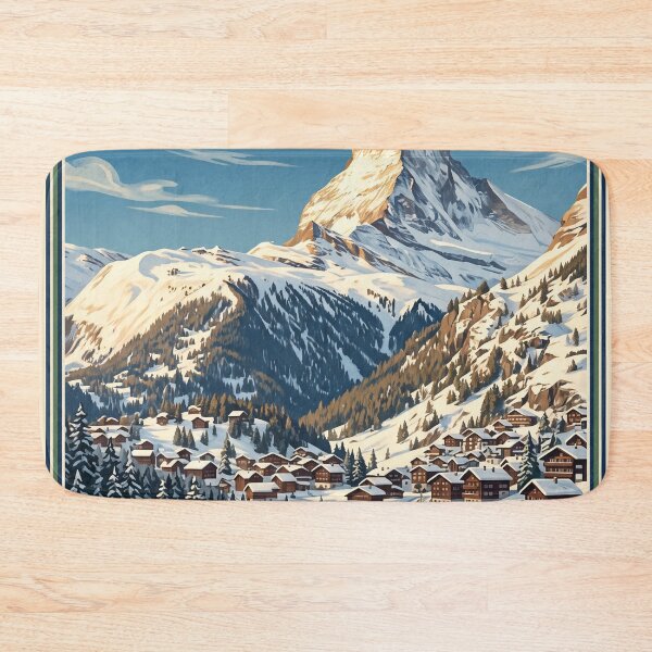 Item preview, Zermatt Switzerland Vintage Travel Poster – Matterhorn & Gornergrat Railway designed and sold by Bomax121.