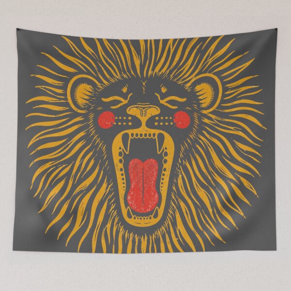 Item preview, Vintage Boho Lion Retro Bohemian Wildlife Aesthetic designed and sold by LessIsLoud.