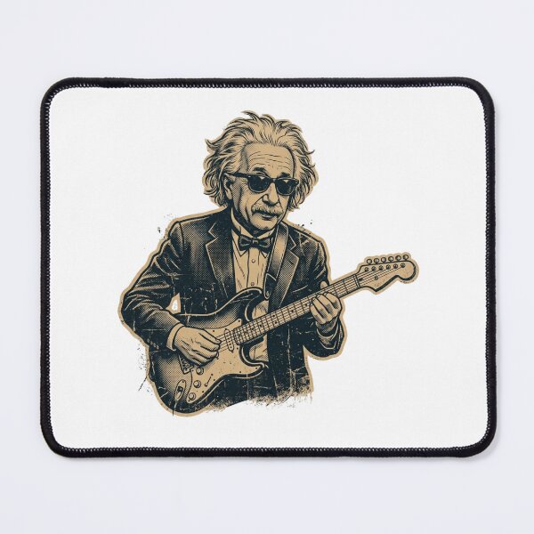 Item preview, Albert Einstein Playing Electric Guitar Vintage Rock Musician designed and sold by raedattia.