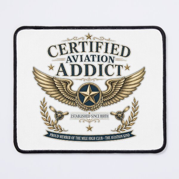 Item preview, Certified Aviation Addict Vintage Pilot Gift designed and sold by Jetfighter1.