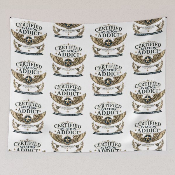 Item preview, Certified Aviation Addict Vintage Pilot Gift designed and sold by Jetfighter1.