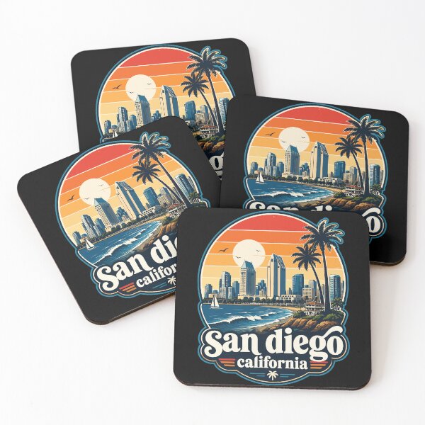 Item preview, San Diego California United States Retro  designed and sold by TomFrontierArt.