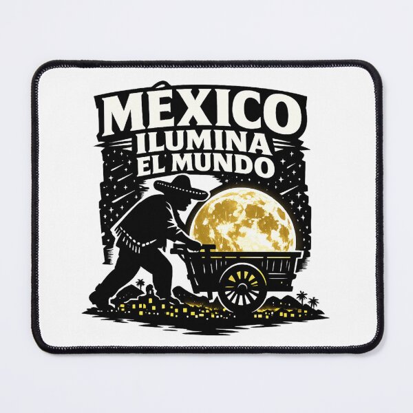 Item preview, México Ilumina El Mundo Moonlight Mexican Cultural Illustration designed and sold by irfanshikh.