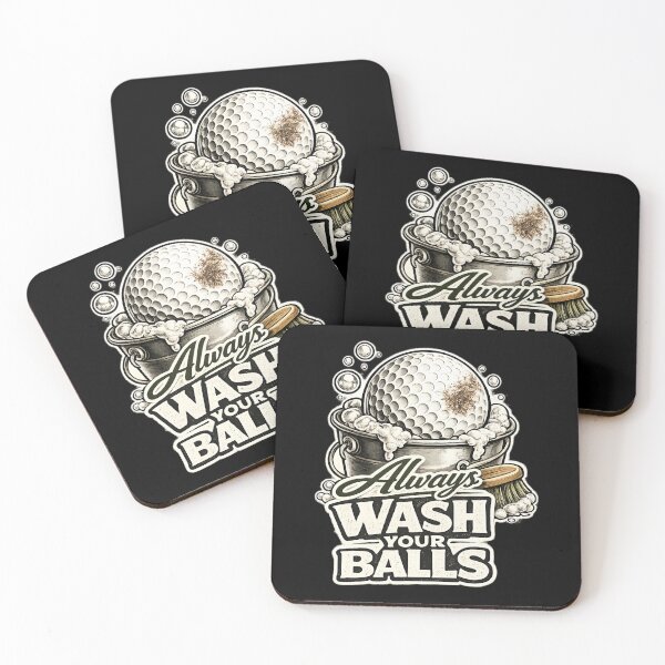 Item preview, Always Wash Your Balls Funny Golf T-Shirt | Dirty Golf Ball Humor Tee designed and sold by getpressedshirt.