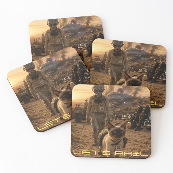 Item preview, Roswell Let's Bail - Alien Humor designed and sold by CG17s.