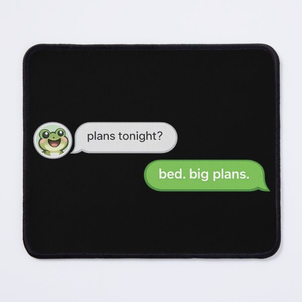 Item preview, Funny Plans Tonight Bed Big Plans Text Message Shirt | Introvert Meme | Sleep Humor designed and sold by Moss & Mellow.