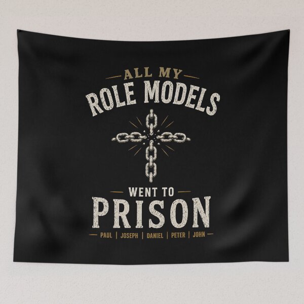 Item preview, All My Role Models Went to Prison Christian Jesus  designed and sold by Lina Caro.