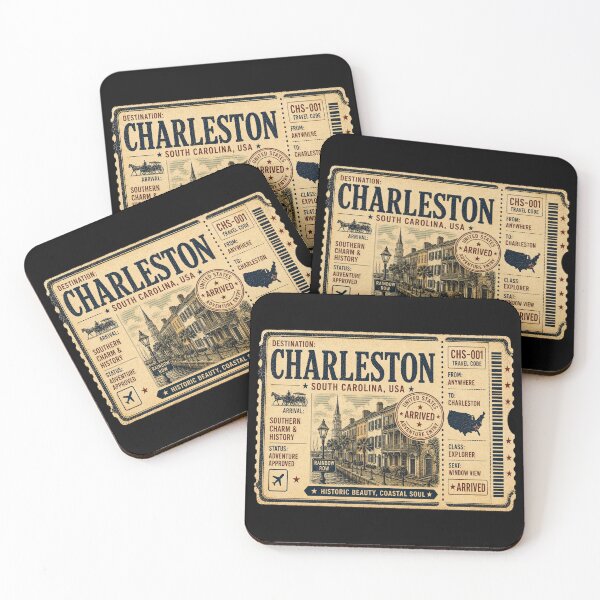 Item preview, Charleston Vintage Travel Ticket designed and sold by naturalsurvival.