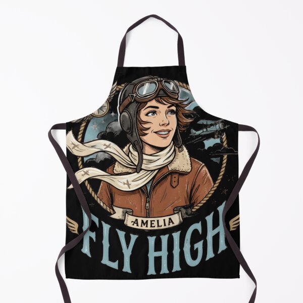 Item preview, Amelia Fly High Vintage Aviator Illustration designed and sold by RumiZoJin.