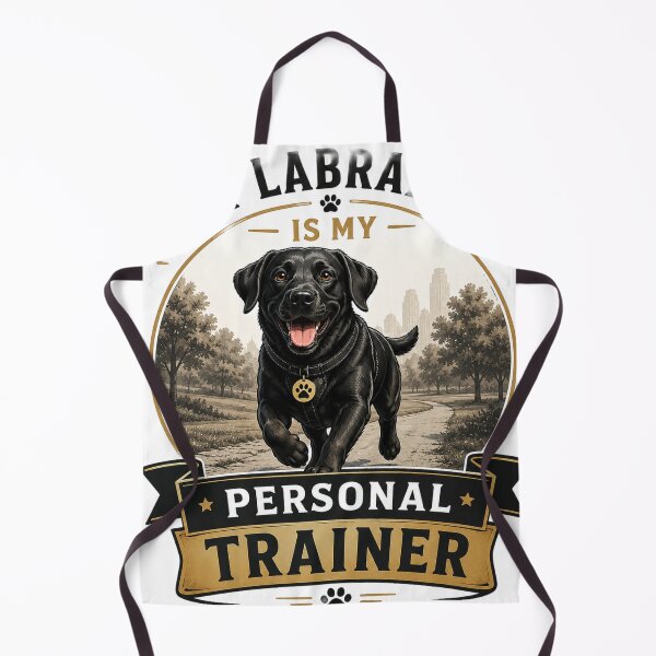 Item preview, My Labrador Is My Personal Trainer | Funny Black Labrador Dog Lover Gift designed and sold by Goodthingstree.