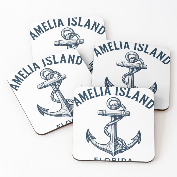 Item preview, Amelia Island Florida Nautical Anchor Vintage designed and sold by xyungchitto.