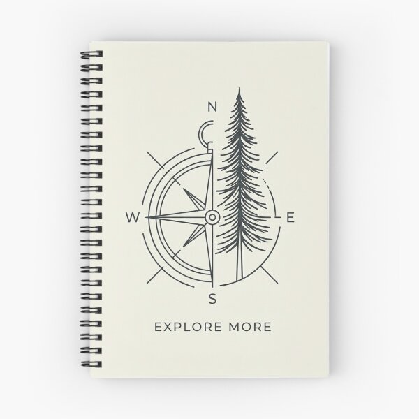 Item preview, Explore More Compass and Fir Tree Nature designed and sold by beben93.