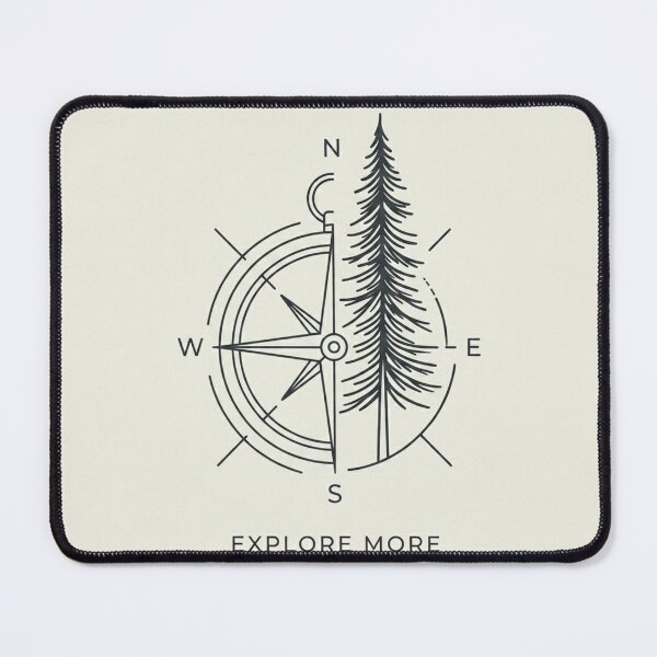 Item preview, Explore More Compass and Fir Tree Nature designed and sold by beben93.