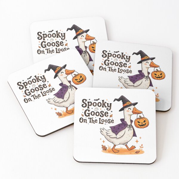 Item preview, Spooky Goose On The Loose Funny Halloween Silly Goose Art designed and sold by Angie-Atelier.
