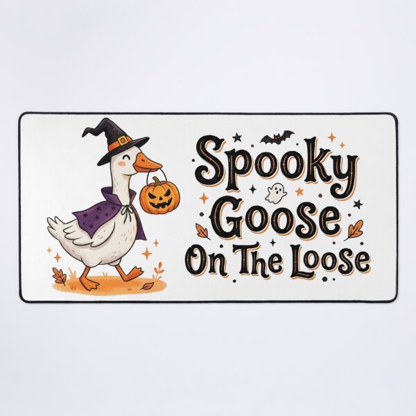 Item preview, Spooky Goose On The Loose Funny Halloween Silly Goose Art designed and sold by Angie-Atelier.