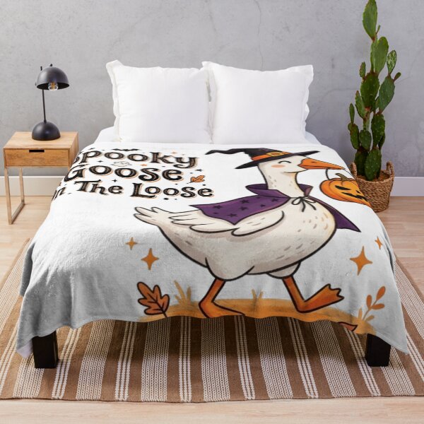 Item preview, Spooky Goose On The Loose Funny Halloween Silly Goose Art designed and sold by Angie-Atelier.