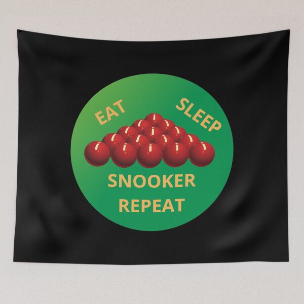 Artikelvorschau, Essen, Schlafen, Snooker – und wiederholen! Lustige Geschenke für Snooker-Fans entworfen und verkauft von zebek-design.
