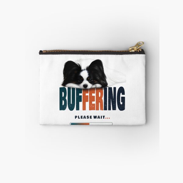 Item preview, Buffering Please Wait - Funny Papillon Dog Vintage Loading Bar designed and sold by PapillonArtStudio.