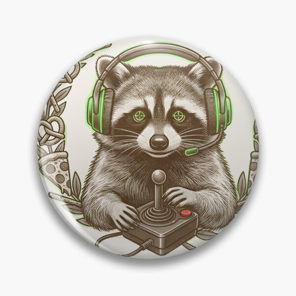 Item preview, Jimothy the Raccoon – Master of the Arcade Gamer T-shirt designed and sold by ZyxDes.
