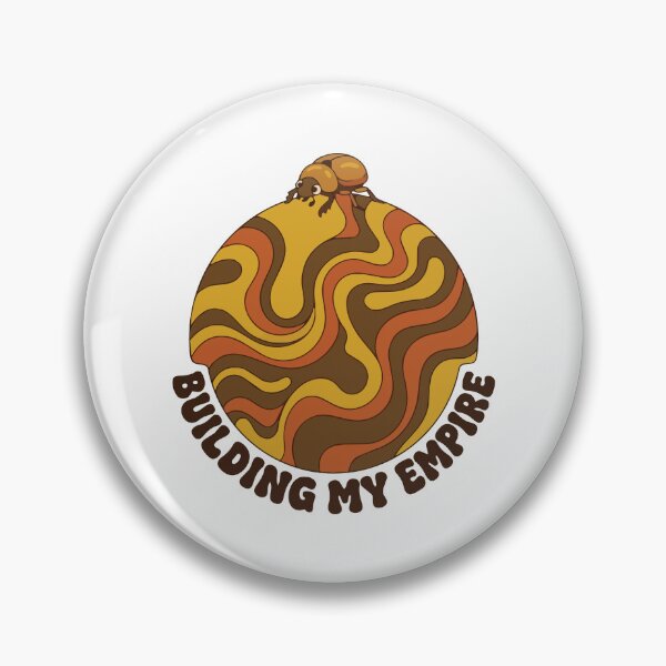 Item preview, Building My Empire Sarcastic Dung Beetle Retro Art designed and sold by Arc2020.