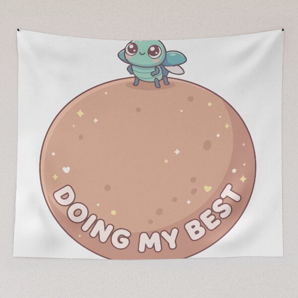 Item preview, Doing My Best Kawaii Dung Beetle Cute Insect Meme designed and sold by Arc2020.