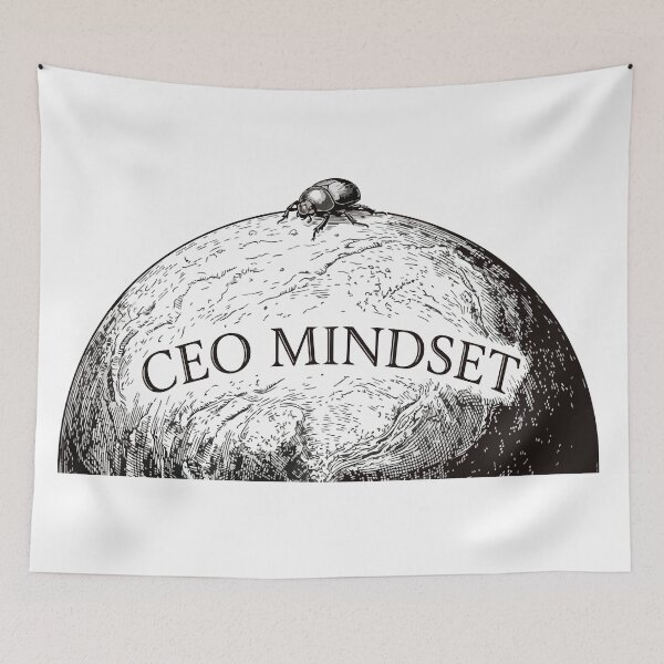 Item preview, CEO Mindset Dung Beetle Vintage Etching Dark Academia designed and sold by Arc2020.