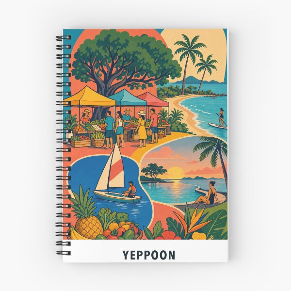 Item preview, Yeppoon Fig Tree Creek Market Coastal Life designed and sold by Print My Town.