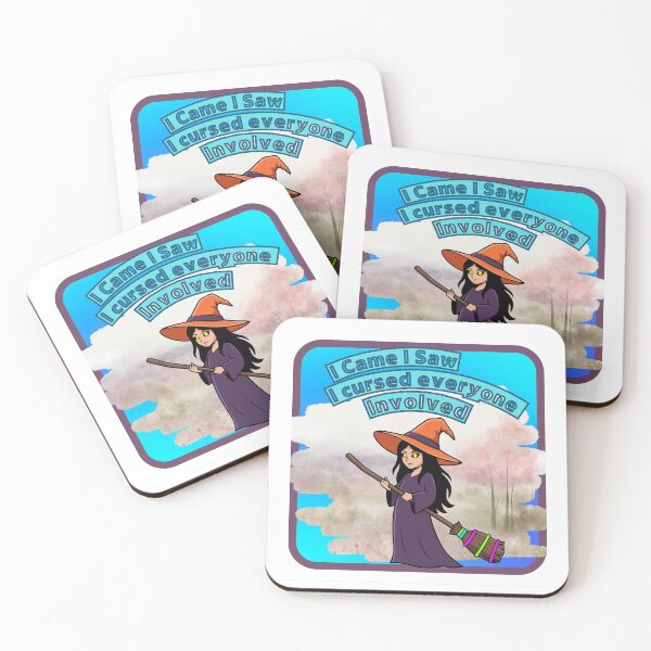 Item preview, Witch Broom Sarcastic Humor Sticker Funny Halloween Cursed designed and sold by aliyeus.