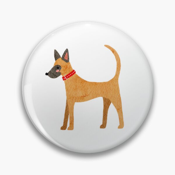 Item preview, Cute Cartoon Malinois with Red Collar designed and sold by bataljart.
