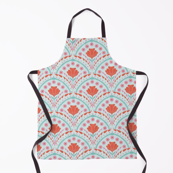 Item preview, Petal in Coral and Pink on Mint Blue designed and sold by artistmaria.