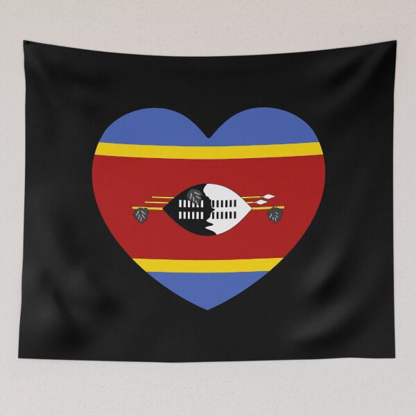 Item preview, Eswatini Flag Heart SZ designed and sold by shitpostee.