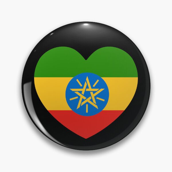 Item preview, Ethiopia Flag Heart ET designed and sold by shitpostee.