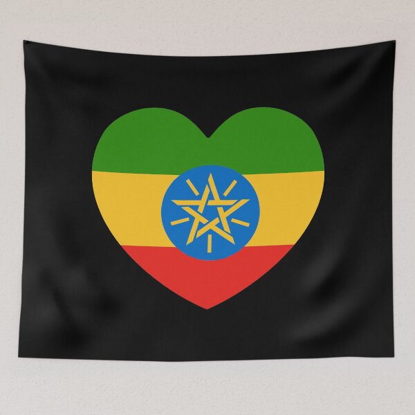 Item preview, Ethiopia Flag Heart ET designed and sold by shitpostee.