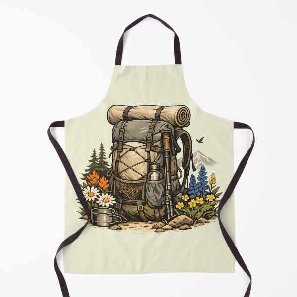 Item preview, Ultralight backpack next to alpine wildflowers designed and sold by Daily Quirk.