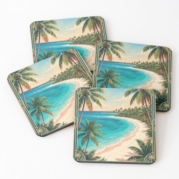 Item preview, Punta Cana Dominican Republic Vintage Travel Poster – Tropical Beach designed and sold by Bomax121.