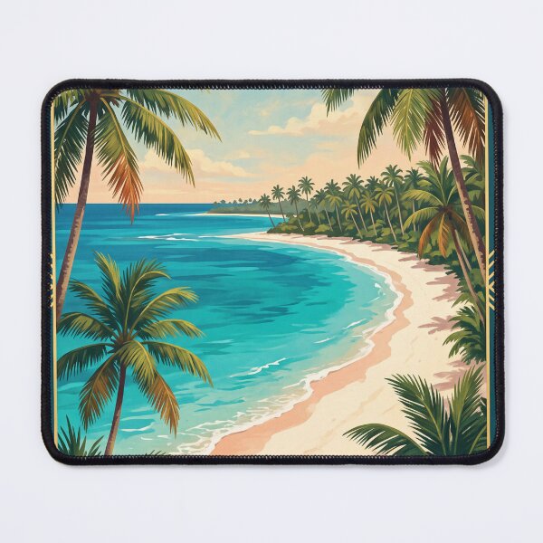 Item preview, Punta Cana Dominican Republic Vintage Travel Poster – Tropical Beach designed and sold by Bomax121.