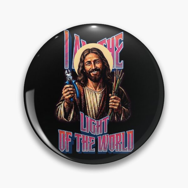 Item preview, Electrician Jesus - I Am The Light Of The World Retro designed and sold by UTkiKK.