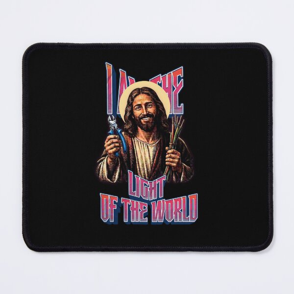 Item preview, Electrician Jesus - I Am The Light Of The World Retro designed and sold by UTkiKK.