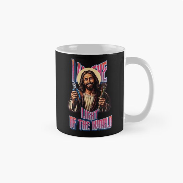 Item preview, Electrician Jesus - I Am The Light Of The World Retro designed and sold by UTkiKK.