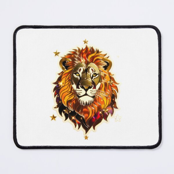 Item preview, Leo Fiery Golden Lion Zodiac designed and sold by Zodiac Celestial Art.
