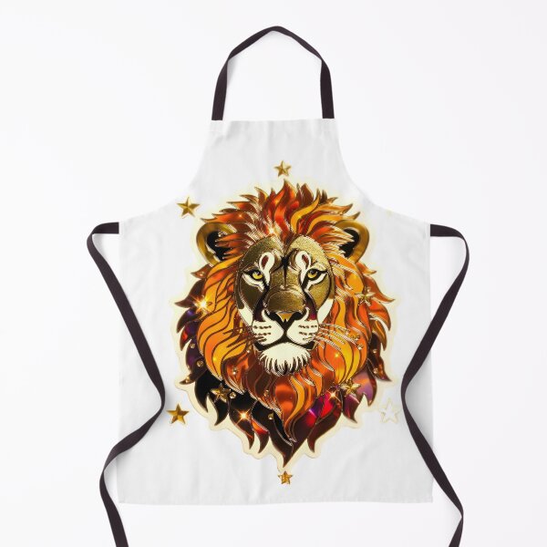 Item preview, Leo Fiery Golden Lion Zodiac designed and sold by Zodiac Celestial Art.