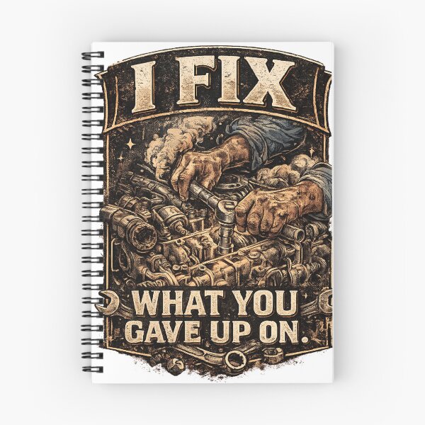 Item preview, I Fix What You Gave Up On – Vintage Mechanic Design designed and sold by CMA Design Studio.