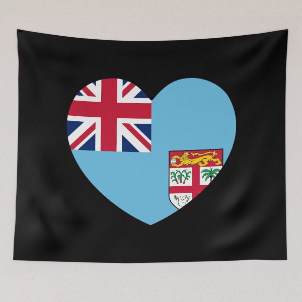 Item preview, Fiji Flag Heart FJ designed and sold by shitpostee.