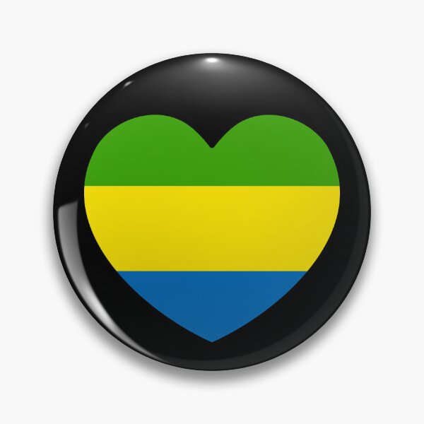 Item preview, Gabon Flag Heart GA designed and sold by shitpostee.