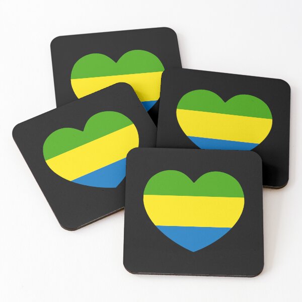 Item preview, Gabon Flag Heart GA designed and sold by shitpostee.