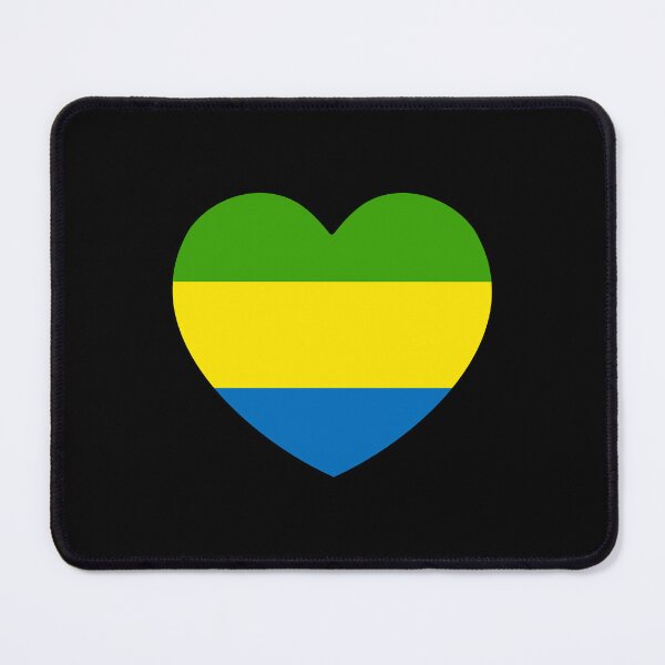 Item preview, Gabon Flag Heart GA designed and sold by shitpostee.