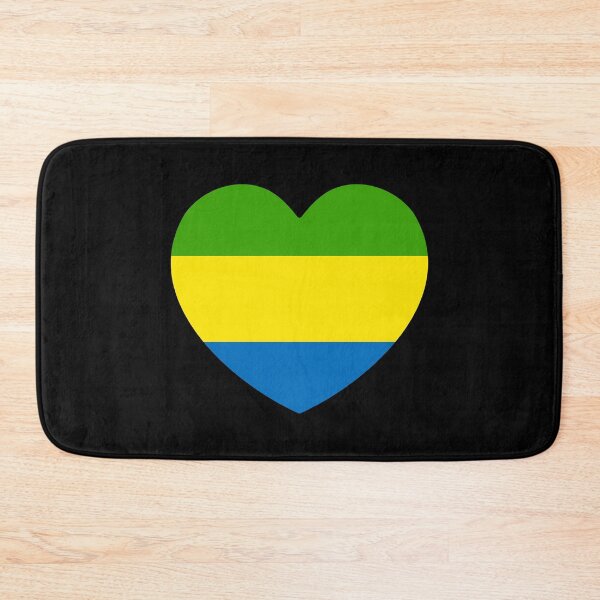 Item preview, Gabon Flag Heart GA designed and sold by shitpostee.