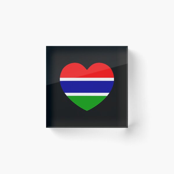 Item preview, Gambia Flag Heart GM designed and sold by shitpostee.